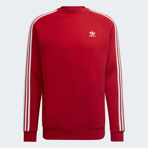 bordeauxrot adidas sweat mit weißen streifen